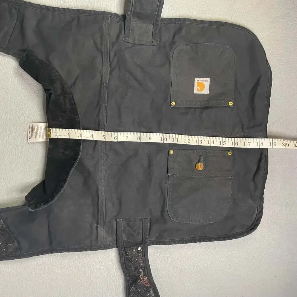Carhartt Firm Duck Insulated Dog Chore Coat Black Measurements in photos